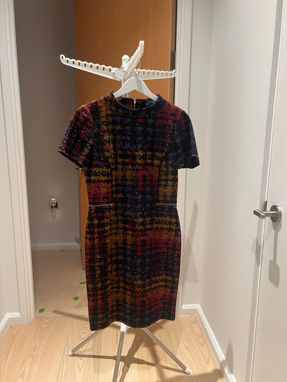 Women’s Multicolor Patterned Short Sleeve Dress